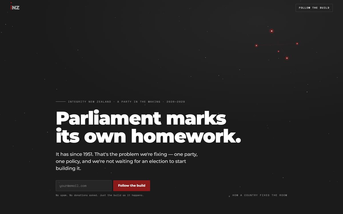 Integrity NZ website